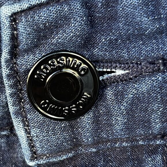 Mossimo Flare Jeans Womens Size 8 Premium Denim Blue Y2K Double Loop - Picture 3 of 11